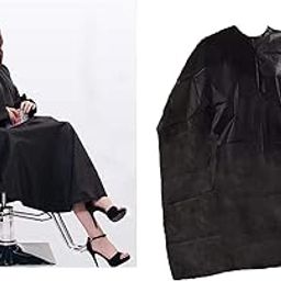 Ekan Disposable Waterproof Hair Salon Capes Hair Coloring and Haircutting Apron Set of 10Pcs Pack Of 1 (30gsm)-image-37