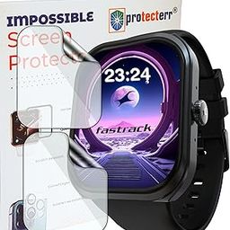 PROTECTERR® 2-Pack Screen Guard for Fastrack Limitless FS2+ 2.01" inch Smartwatch Protector | Flexible, Unbreakable, Bubble-Free Installation | Not Tempered Glass |-image-10