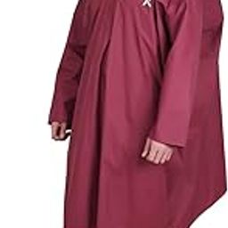 ROCKSPORT Unisex Hooded Rain Poncho for Adult,Waterproof, lightweight,Reusable& Packable, One Size Fits Most, Free Size(Maroon)-31