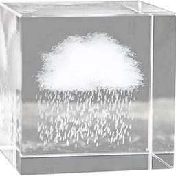 TOG 3D Crystal Cube Crafts Weather Sign Cube for Valentine'S Day Decor Rain '|Home & Garden| Home decor| Other Home decor'-picture-10