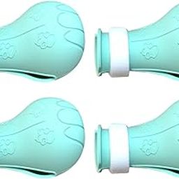 bnf® 4X Cat Feet Claw Covers Silicone Cat Shoes Anti Scratch for Grooming Bathing Green|Pet Supplies | Cat Supplies |Grooming|4 Cat Claw Covers-image-9