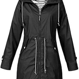 Hoodie Soft Woman Jacket Waterproof Rain Coat Outdoor Outwear Black Xxxl-10