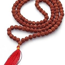 Arihant Gems and Jewels® 5 Mukh jaap Rudraksha Mala - 108 Beads Original Energized Jap Mala for Yoga, Meditation, and Chanting (Dark Brown)-image-82
