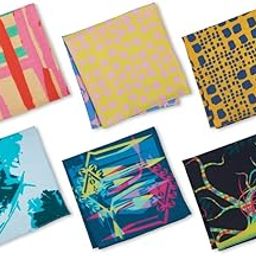 100% Organic Soft Cotton Women's Handkerchiefs | Multicolor & Trendy Printed Hanky Designs | Soft & Breathable Fabric-image-95