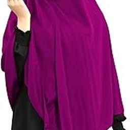 Islamic Stitched Lycra Non Sleeves Stylish Plain Namaz Hijab, KHimar Chaderi Hijab for Women-image-48