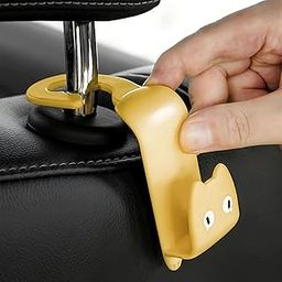 hian Car Backseat Headrest Hook | Beige, Pack of 2 – 3.3X9X7.3 cm | Heavy-Duty Scratch-Resistant PP Plastic | Space-Saving & Clutter-Free | for Hanging Bags, Coats & Groceries-image-37