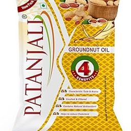 Patanjali Groundnut Oil, Kacchi Ghani, Virgin, Unrefined, Cold pressed, Edible Oil for Cooking, Baking & Frying for Rich Flavour & Nutrition 1L Pouch-image-26