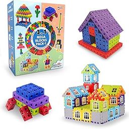 Little Berry 3-in-1 Plastic Building Blocks for Kids (Pack 1): Hexa, Cubic & House Builder Blocks | Blocks Puzzle Games for Kids 2+ Years with 125+ Pcs | Education & Learning Toys for Boys & Girls-image-40