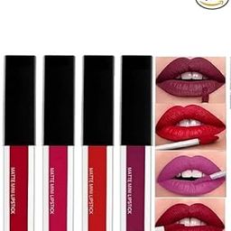 HAVINOSH Professional Long Lasting & Waterproof Red Lipstick for Women Pack Of 4-image-66