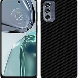 Compatible with Motorola Moto G62 5G Back Skin Sticker/Vinyl wrap/Protective Film Mobile Skin Carbon Fiber 3D (Black) by Candeal Mizhan (Only Back)-image-30