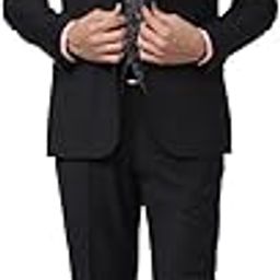 Men's Polyester Blend Single Breasted-2 Button Suit Dress Set-image-22