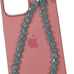 phone charm with ovel cut beads and single butterfly, stylish mobile charm-2