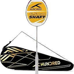 HUNDRED Flutter 7 ATTK Carbon Fibre Unstrung Badminton Racket with Full Racket Cover-image-62
