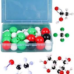 39 PCS Molecular Model Kit, Chemistry Lab Kit for Students and Teachers, Science Kit with Color-Coded Components, Educational Tools for Organic Chemistry Learning-image-8