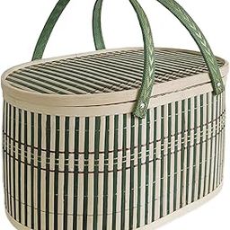 BNF Bamboo Woven Basket Multipurpose Bamboo Basket with Lid for Fruit Bread Cake Solid Lid | Home & Garden | Kitchen, Dining & Bar | Kitchen Storage & Organization | Food Storage Containers-image-65
