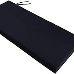 VELURA Garden Bench Cushion 8 cm Thick Soft Bench Pad for Lounger Porch Swing Couch Black|1 Wall Planter |Cushions & Pads| Yard, Garden & Outdoor Living-image-86