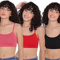 Sleep Sports Bra for Women | Slip On Bras to Wear at Home | Comfortable Bra | Wirefree & High Coverage | Sleep Support | Avoids Stretch Marks (Pack of 3)-picture-52