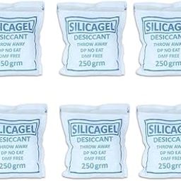 OriBreeze Silica Gel 250 Gram Pouch of 10 Packets (250 gm / 10 packets) | Silica Gel Pouches for Room Kitchen Wardrobe Cupboard car Bedroom Camera Lenses Shoes-image-53