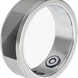 Porodo Phone Touch Control Smart Ring Health Tracker, 5 Days Working Time, Heart Rate & Body Temperature, Daily Fitness, Calorie Counter, Blood Oxygen, Menstrual Cycle Monitor (Black, 20.7mm) (Silver)-16