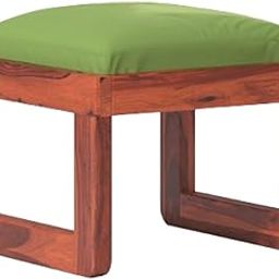 wakeup INDIA | Mocha Mingle Sheesham Wood Fabric Padded Seat Stool for Office Living Room & Bedroom Furniture |1 Year Warranty(Size-14X14X12 inch, Reddish Rosewood Color)-image-13