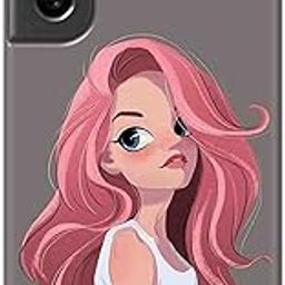 NDCOM for S21 FE Cover - Premium Samsung S21FE 5G Back Cover, Sleek S21FE 5G Back Cover, Full Protection Animated Cute Girl Printed Hard Case-19