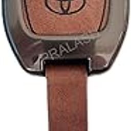 PRALASH Metal Alloy Leather Car Key Cover Keychain | Compatible With Toyota Innova | Innova Hycross | Innova Crysta | Fortuner Car Key (TYT-A3A)-picture-20