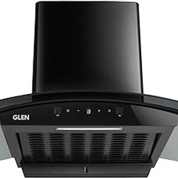 Glen Auto Clean Curved Glass Filter less Kitchen Chimney 76 cm, Motion Sensor control with Digital Display, 1200 m3/h (6058 DI BL AC)-picture-9