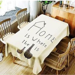 MERISHOPP®3D Digital Printed Rectangle Polyester Tablecloth Two Giraffe 140x180cm|Home & Garden | Kitchen, Dining & Bar | Linens & Textiles |1 Piece Tablecloth-picture-12