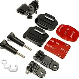 yantralay J-Hook Front & Side Helmet Mount for Hero 13/12/11/10/9/8/7/6/5,DJI OSMO Action 3 & 4,SJCAM,Eken - Compact Design - Filmmaking Accessory - 9-Piece Set-58