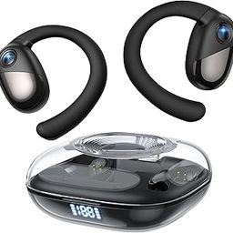 Selouj Open Ear Headphones, Wireless Earbuds with Smart Digital Display, Bluetooth Headphones, Premium Sound, IPX7 Waterproof, 30H Playtime, Ultra-Comfort, Lightweight, Wireless Headphones-image-19