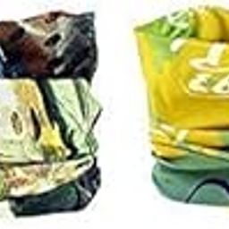 Multicolor Bandana For Men Women Headband Face Mask Cover For Dust And Wind Protection Bike Riding Band Set Of 2-45