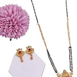 Traditional Mangalsutra for Women, Stylish Black and Gold Design-image-61