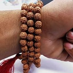 OPTIMUS RUDRAKSHA 5 Mukhi Rudraksha Mala Nepali 108 Beads Original Certified Rudraksh Ki Mala रुद्राक्ष माला महादेव Brown Line Panchmukhi Rudrachh Ruthratcham Malai for Men Women Chanting & Wearing-picture-2