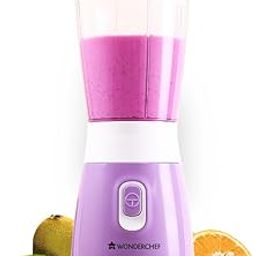 Wonderchef Orchid Personal Blender | Portable Blender | Smoothie Maker | 250 W Powerful 100% Full Copper Motor | 2 Years Warranty | Purple-picture-13
