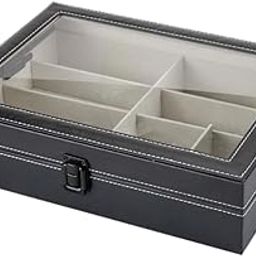 10 Slots Sunglasses Case Organizer Sunglasses Storage Case for Tabletop Home|Sunglass For Woman With Storage Box, Trending, Stylish & Durable Sunglasses, Lightweight Large Frame for Woman|-image-63