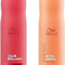 Wella Professionals Invigo Nutri Enrich Deep Nourishing Shampoo (Dry and Damaged Hair), 250 ml & Wella Professionals Invigo Color Brilliance Shampoo for Fine/Normal Hair (Also Colored Hair), 250 ml-image-51