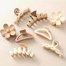 4 pieces Matte Hair Claw For Women Girls Hair Accessories (Multicolor 4pcs)-image-92
