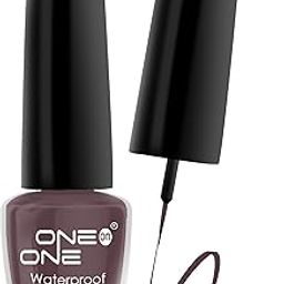 ONE on ONE Waterproof Eyeliner, Brown 5ml | Quick Dry Smudge Proof, Transfer Proof Long Lasting Eye Liner for Eye Makeup |-picture-11