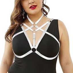 Harness For Busty Women's Decorative Beauty Corset Gothic Clothes Bustier Large Lingerie Pole Dance Rave Wear Garter-image-15