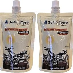 Sealotyre Anti Puncture Tubeless Tyre Sealant | Instant Puncture Repair for Scooters & Bikes | Anti-Leak Formula | Gel Based Puncture Solution Combo Pack of 2 (150ml)-picture-3