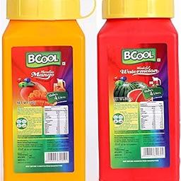 BCOOL Instant Mango & Watermelon Drink Mix Powder Refreshing Summer Beverage | Tasty and Healthy Hydration For Energy and Immunity | Easy to Make Ideal for Kids Adults (Each 500g, Pack of 2)-1