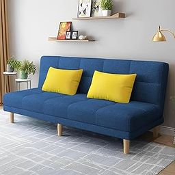 Casaliving Broden 3 Seater Sofa Cum Bed for Living Room (Blue Fabric) Premium Fabric Sofa-image-29