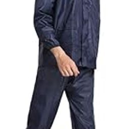 w+ Women's Bike/Scooter Water Proof Rainsuit with Bag (Navy Blue)-picture-26