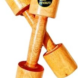 Aynway Wooden Dumbbells for PT | For Kids | For Warm Up Exercises | For Girls and Boys | Premium wood | Good Finishing |-26