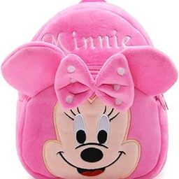 School Bag for Cute Kids for (1-6 Years), Preschool Soft Plush Pink Minnie Bag for Toddlers, Mini Cartoon Backpack for Baby Boys and Girls-image-18