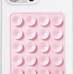 Bold Byte Phone Holder Suction Phone Case | Suction Phone Case, Anti-Slip Silicone Sticky Pads, Multipurpose Hands-Free Mount for Selfies, Videos, Shower, Car Dashboard (Pink)-image-37