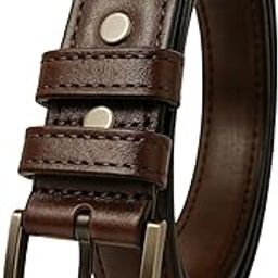 GENUINE LEATHER BELT Formal/Casual for Men (Color-DARK COFFEE BROWN) 28"-34" Waist FREE SIZE/Gift for Mens-45