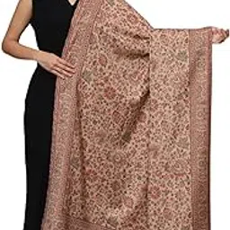 zamour Women's Kani Cutting Shawl Floral Patterns, Soft Polywool Material, Winter Woolen Shawl Wrap-picture-35