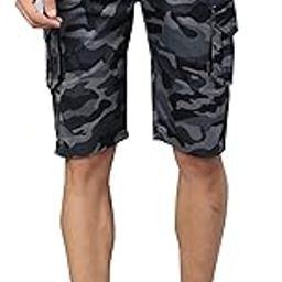 Men's Regular Fit Army Print Cargo Style 3/4th Pants-image-69