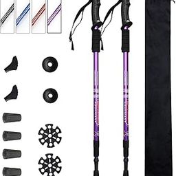 NEW'C Hiking Trekking Poles, 2 Pack Collapsible,Lightweight, Anti Shock, Hiking or Walking Sticks,Adjustable Hiking Pole for Men and Women-image-10